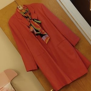 Plus size (22W) Designer Jacket and Blouse by Jon Lawrence. Jacket is Fucshia.